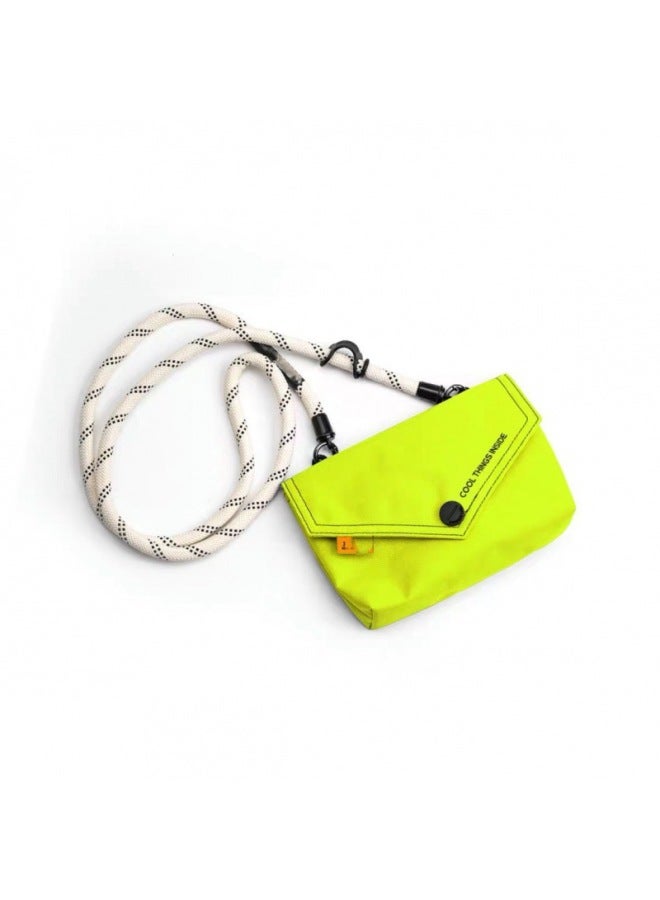 Nocoque Trendy Brand Mini Crossbody Bag One Rope Dual-use Combination Outdoor Nylon Bag Niche Mobile Phone Lanyard Bag-Colour:Bv Green - Image 3