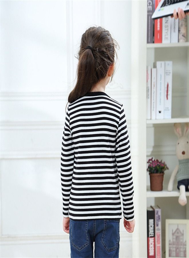 Loquat Children's Long Sleeve Round Neck Pullover T-Shirt  - Image 2