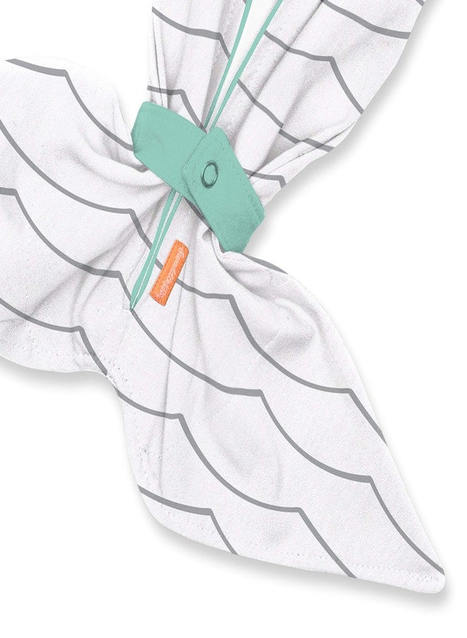 SwaddleMe Room to Grow Pod - 0-6 Months, 1-Pack (Teal Waves) Expandable Baby Swaddle Grows with Baby and Helps Prevent The Startle Reflex for Comfortable Sleep - Image 3