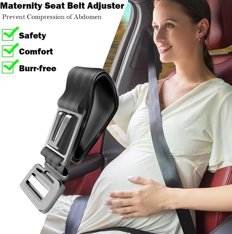 Lcxecnw Pregnant Seat Belt,Pregnancy Bump Strap,Maternity Seat Belt Adjuster,Protect Unborn Baby,Prevent Compression of Abdomen,Pregnancy Car Seat Belt,Expectant Mothers Driving Bump Strap - Image 2