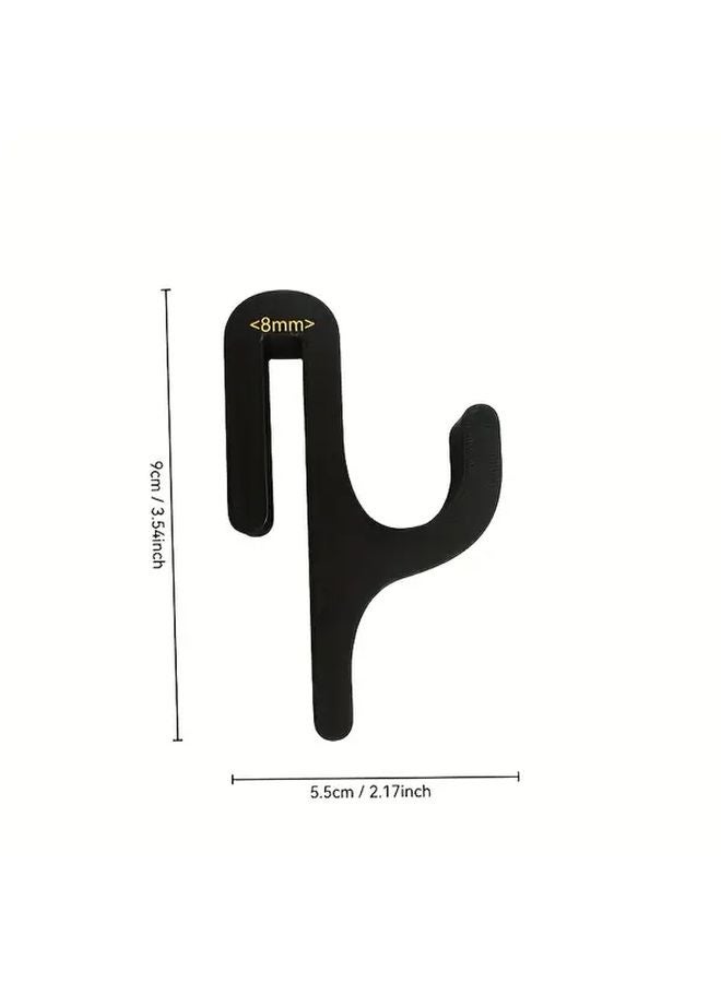 Black Shower Door Hooks No Drill Easy Installation Towel Rack For Robes Towels - Image 4