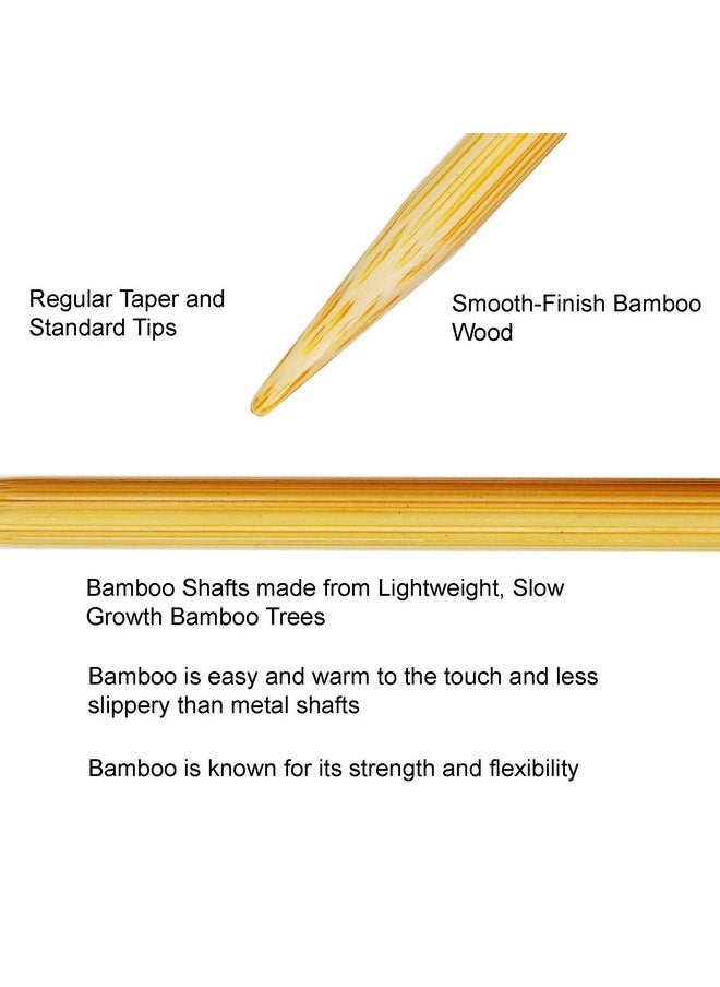 آدي Natura Bamboo 40 بوصة (100 سم) US 06 (4.0 مم) إبرة حياكة دائرية خفيفة الوزن ذات ملمس دافئ وأطراف قياسية ناعمة تنضم إلى حزمة الحبل الأزرق المرن مع 10 علامات غرز من Artsiga Crafts  - Image 4