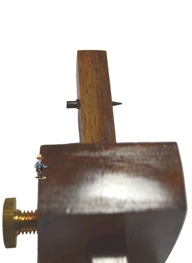 هوك HAWK TJ1425W 5 بوصة من خشب الورد، مقياس علامات يدوية، برغي قفل نحاسي بلمسة نهائية جميلة - Image 4