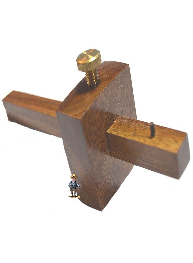 هوك HAWK TJ1425W 5 بوصة من خشب الورد، مقياس علامات يدوية، برغي قفل نحاسي بلمسة نهائية جميلة - Image 1