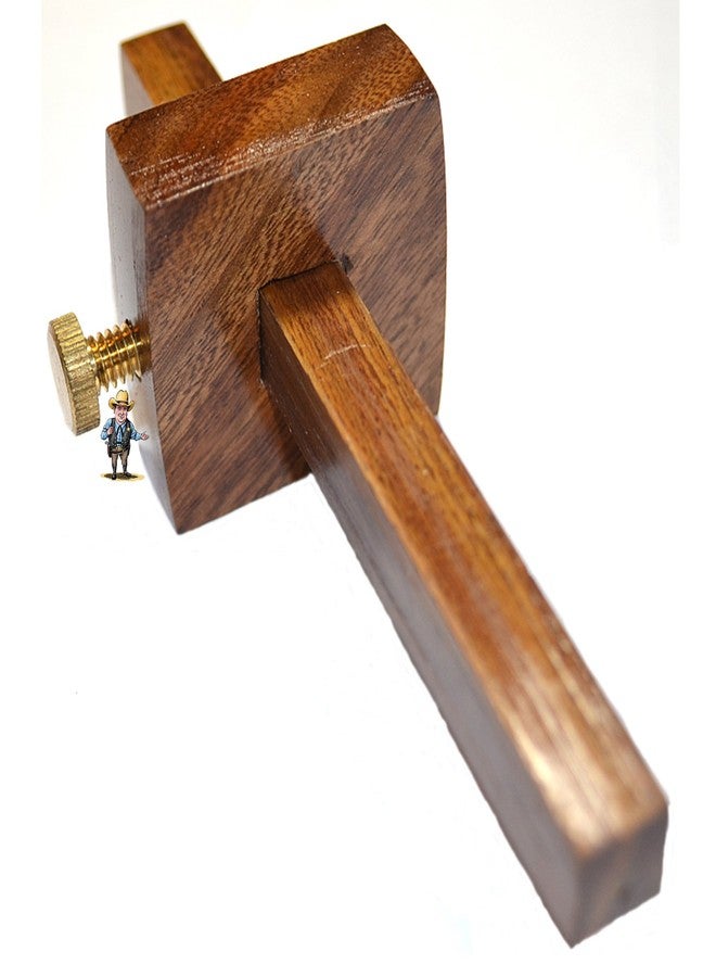 هوك HAWK TJ1425W 5 بوصة من خشب الورد، مقياس علامات يدوية، برغي قفل نحاسي بلمسة نهائية جميلة - Image 2