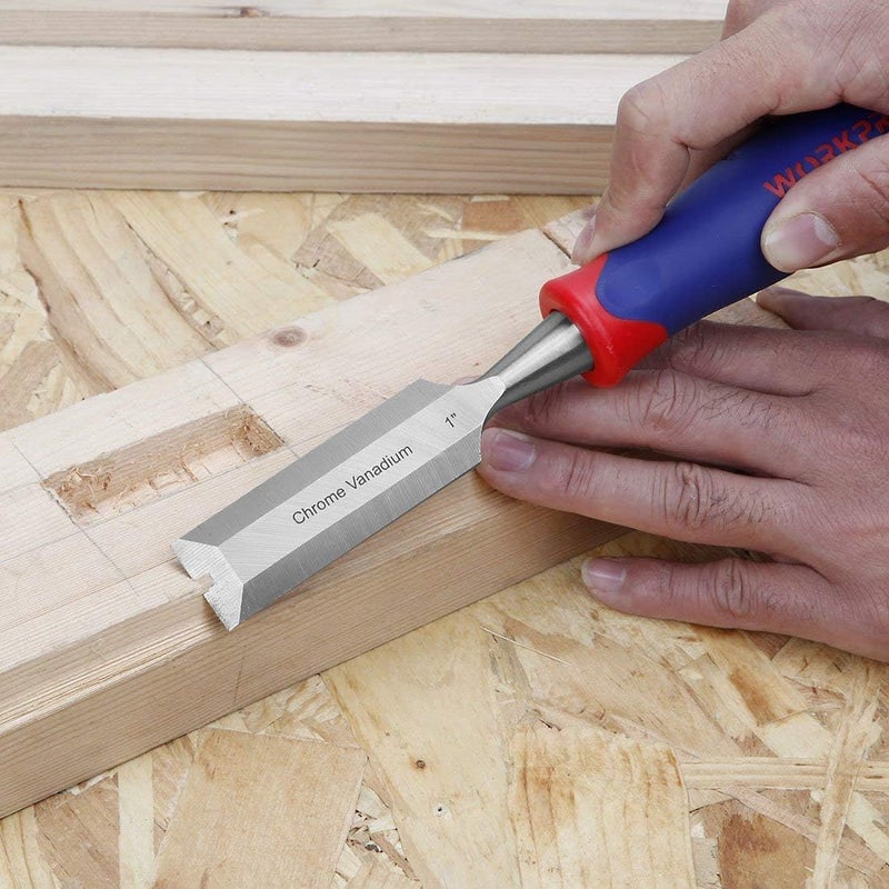 WORKPRO W043007 Wood Chisel, 1 In. Wide Blade, Chrome-Vanadium Steel Construction (Single Pack) - Image 4