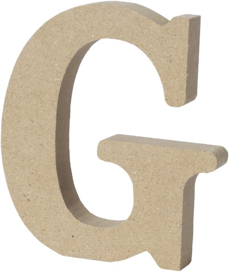 klarako Decor- Display Office Projects Day G Letter Unfinished Craft Plaques Inch Wooden Decoration Art Heart Letters Party DIY Sign Rustic Plaque - Wood Home Wedding Blank Table Birthday - Image 1