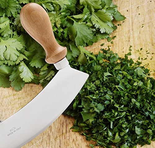 Fante's Fantes Mezzaluna Rocking Chopper, Stainless Steel Blade with Beechwood Handles, 9.5-Inch Blade, The Italian Market Original since 1906 - Image 3
