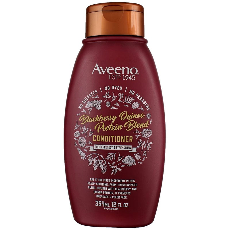 Aveeno Conditioner Blackberry Quinoa Protein Blend 12 Ounce (354ml) (6 Pack) - Image 1