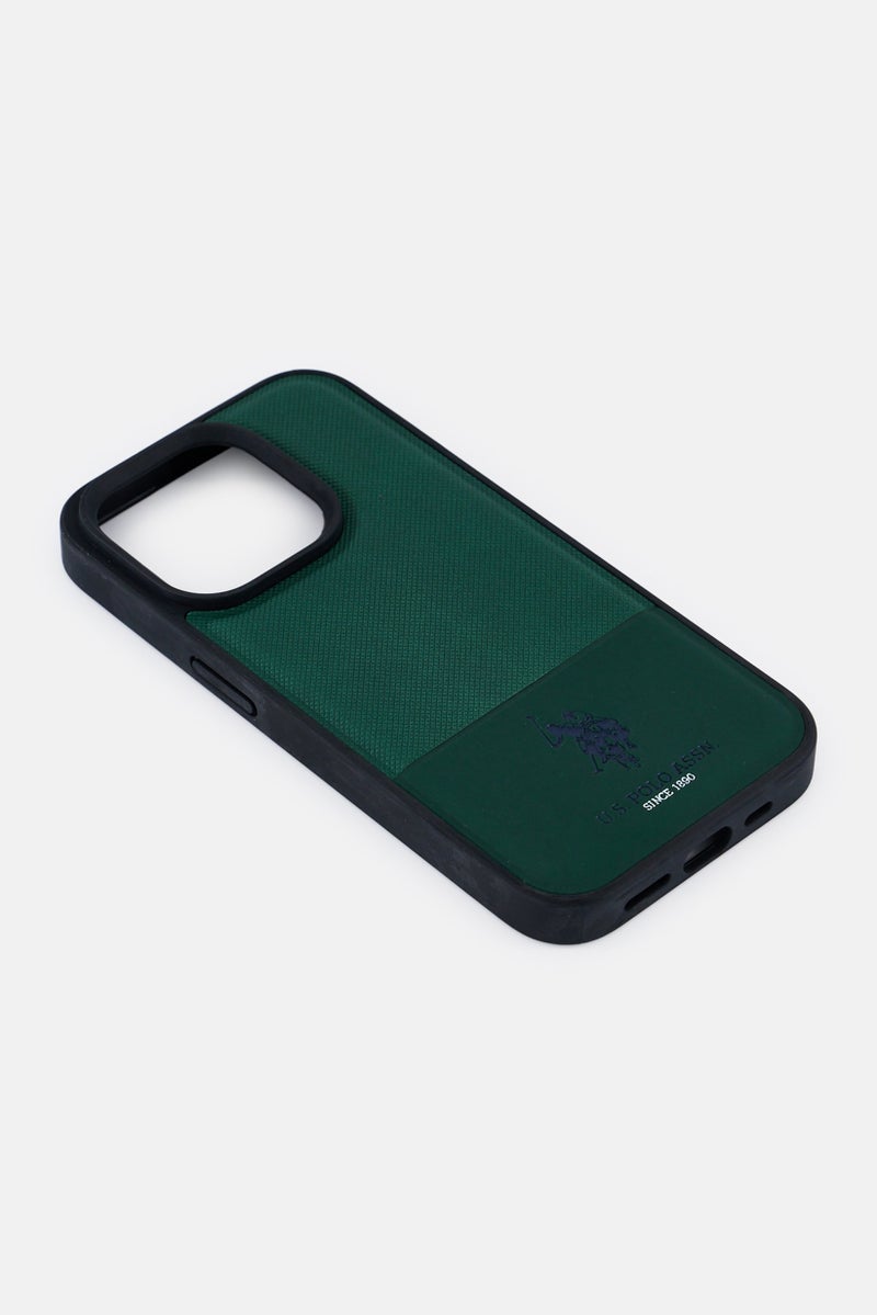 U.S. Polo Assn. iPhone 15 Pro Brand Logo Protective Case, Dark Green - Image 4