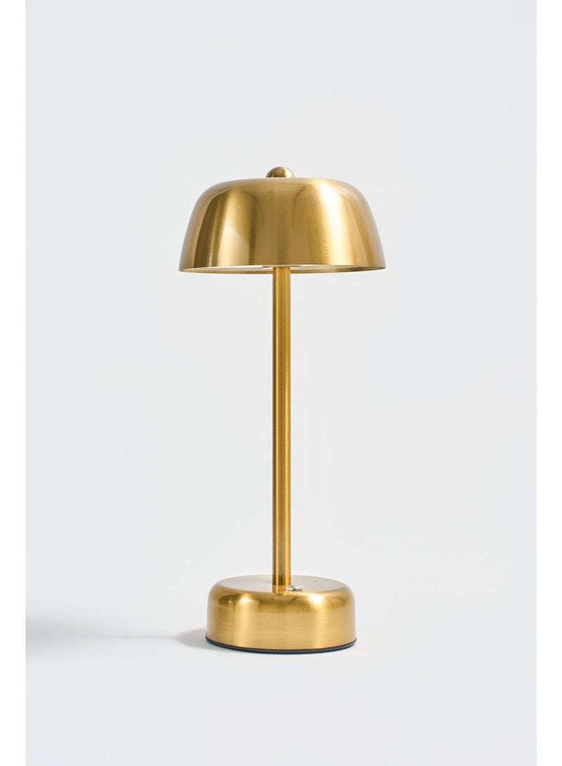 Gold Classic Night Light, Touch Control Mushroom Table Lamp, Dimmable Metal Bedside Lamp, Minimalist Modern Jellyfish Ambient Light for Bedroom, Living Room & Home Decor - Image 4