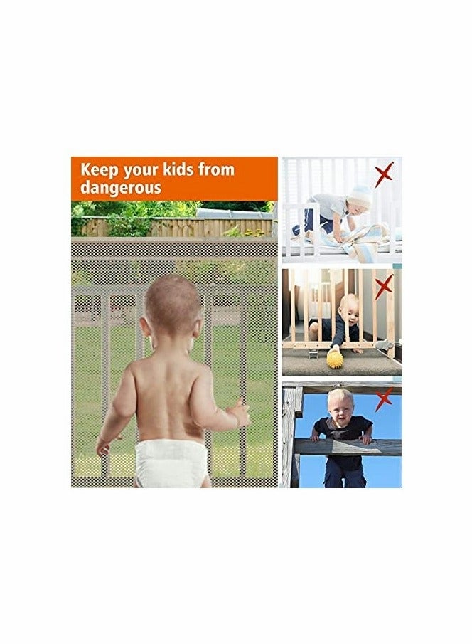 KASTWAVE Child/Pet Safety Net,Durable Banister Guards for Kids Safety for Indoor Stairs Rails Cribs Balcony - Image 2