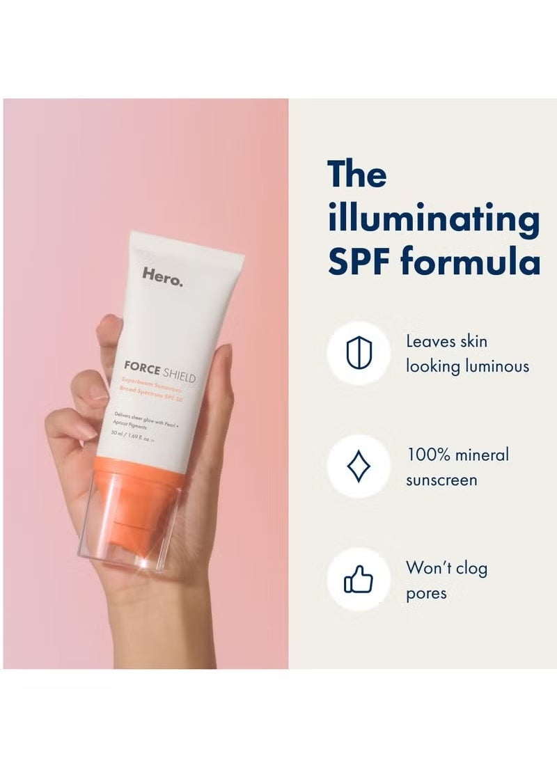 هيرو هيرو كوزميتكس قوة شيلد سوبر لايت المشمش كريم الشمس SPF30 50 مل  - Image 2