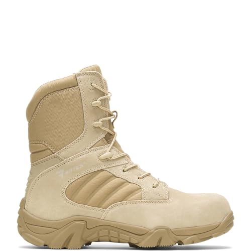 Bates Men's Gx-8 Comp Toe Side Zip Work Boot,Desert/Tan,7 EW US - Image 1