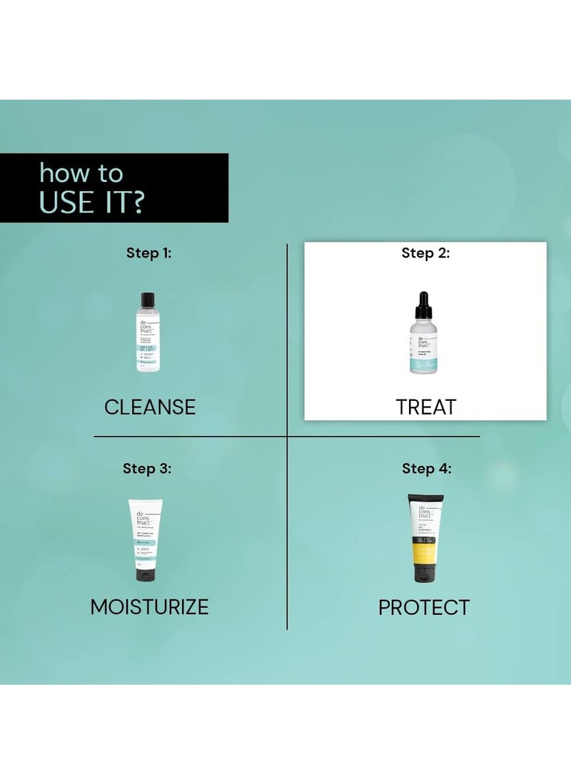 Deconstruct Hydrating Serum - 2% Hyaluronic Acid + 1% Niacinamide | Provides Intense Hydration | Face Serum For Oil-Free Moisturisation, Plump & Soft Skin | Beginner Friendly | 30ml  - Image 3