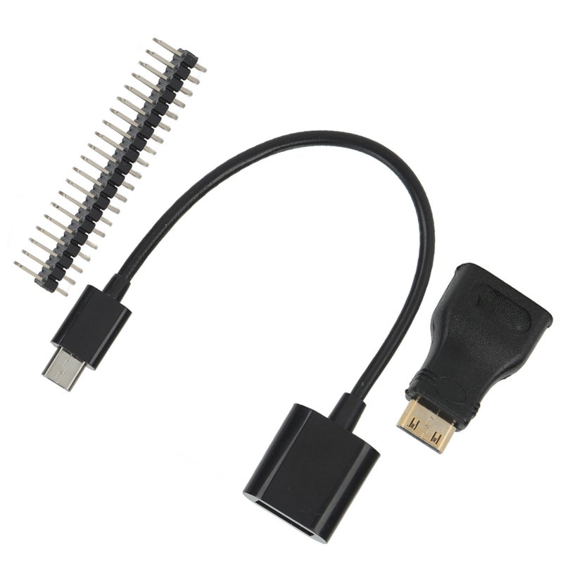 Mini HD to HD Adapter Micro USB to USB Female Power Cord 40P for Raspberry Pi Zero Pin Kit - Image 1