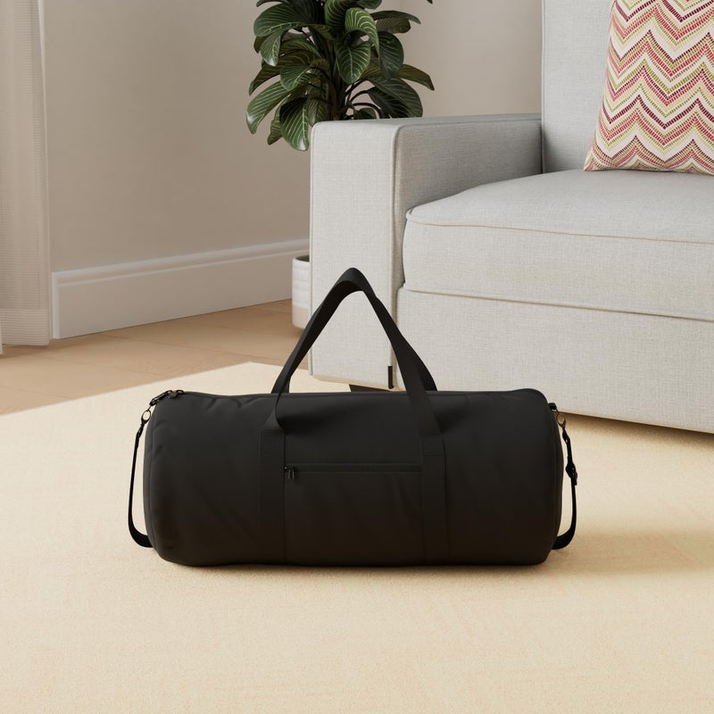 Vorspack Duffel Bag 24 Inches Foldable Lightweight Gym Bag with Inner Pocket for Travel Sports - Black - Image 2