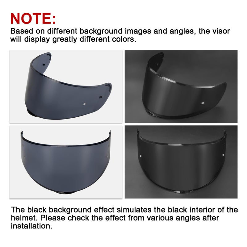 PSLER Sedici Strada 2 Visor - Sedici Strada 2 and Strada 3 Face Shield Motorcycle Helmet visor Accessories Replacement for LS2 FT2 VECTOR Sedici Strada 2 Strada 3 FF801 FF397ï¼ŒDark Black - Image 2