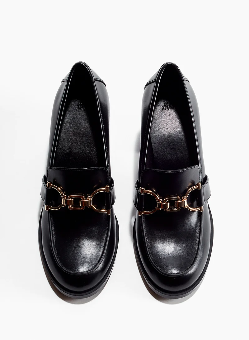H&M Block-Heeled Loafers