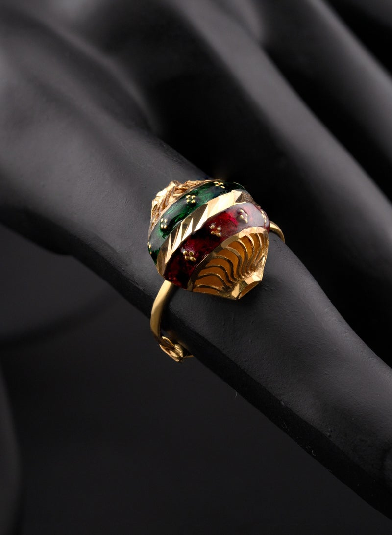 AAZ Jewellery L.L.C Lantern 21K Gold Adjustable Ring - Image 2