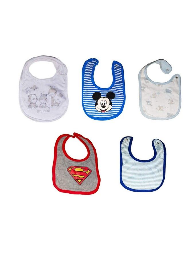 Mojo Toys Baby Cotton Bibs Washable Absorbent Feeding Cloth;Baby Bib Set For Baby Boy Girls Kids Toddlers Infants For 0 3 6 12 Monthsnew Born 12 Years (Pack Of 2) - Image 3