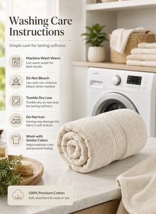 Cream Bath Towel