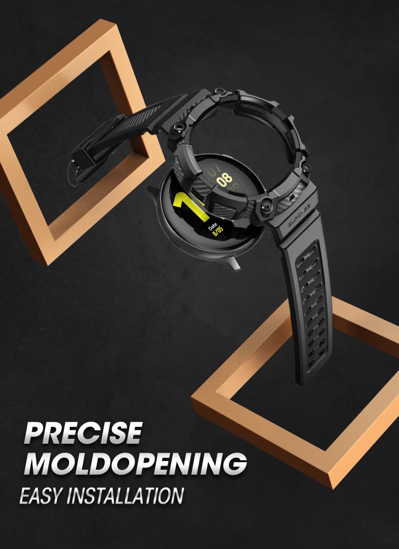 SUPCASE for Samsung Galaxy Watch 6 44mm Case with Band (Unicorn Beetle Pro), [Anti-Scratch] [Bumper Protector] Rugged Men Cover with Adjustable Strap Band for Galaxy Watch 6/5/4 44mm, Black - Image 5