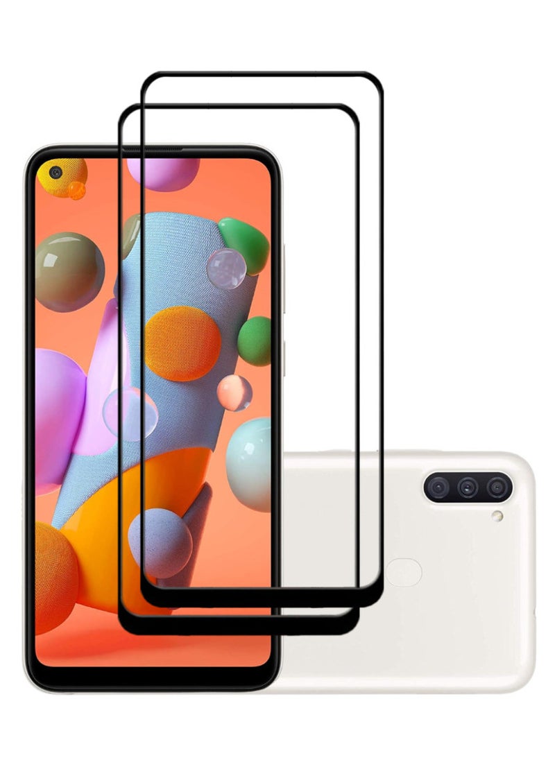 ACLIX 2 Pieces Antistatic ESD Dustproof Premium Quality High Definition Tempered Glass Screen Protector Designed For Samsung Galaxy A11 - Image 1
