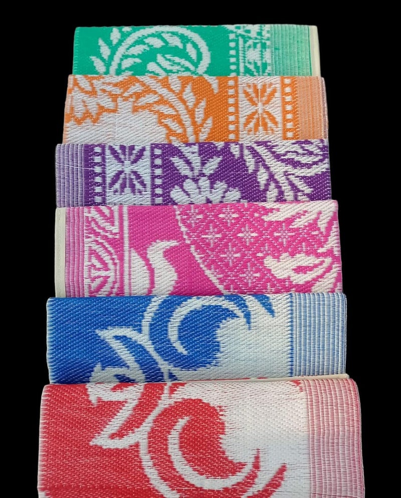 Jayam Traditional سجادة بلاستيكية تقليدية داخلية وخارجية من جايام 6 × 4 وردي - Image 4