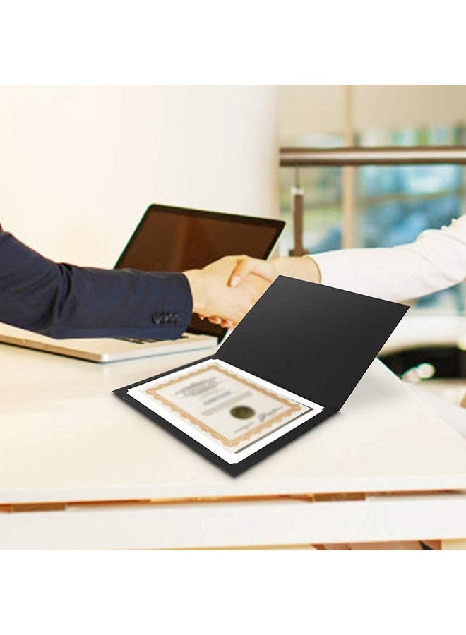 SUNEE Certificate Holders(Black 30 Packs) Diploma Covers Gold Foil Border For Letter Size 8.5X11 Certificates Cardstock Document Papers - Image 5