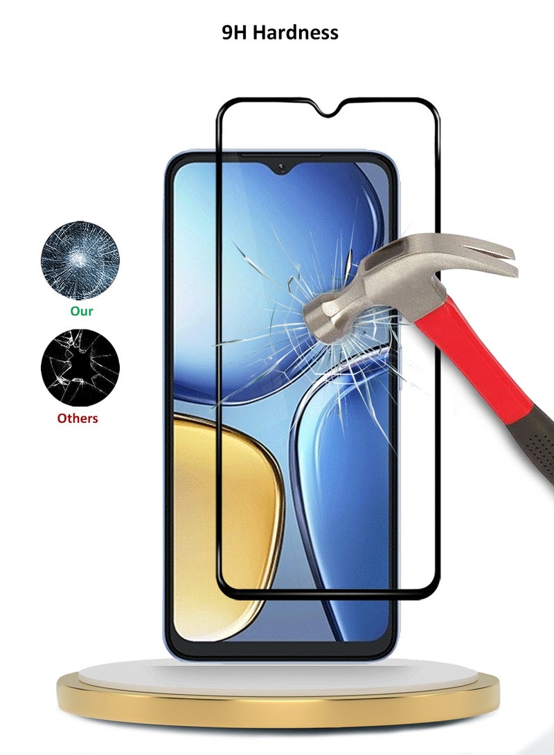 دبليو تيك جوجل بكسل 10 برو 5G 2025 سلسلة E2E الممتازة واقي شاشة زجاجي مقوى كامل الغراء تغطية كاملة (MSGECN) - شفاف/أسود - Image 3