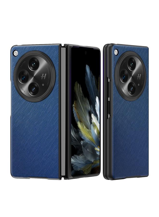 اس-توب جراب هاتف OPPO Find N3 مصنوع من الجلد المحبب المتقاطع ومضاد للصدمات - Image 1