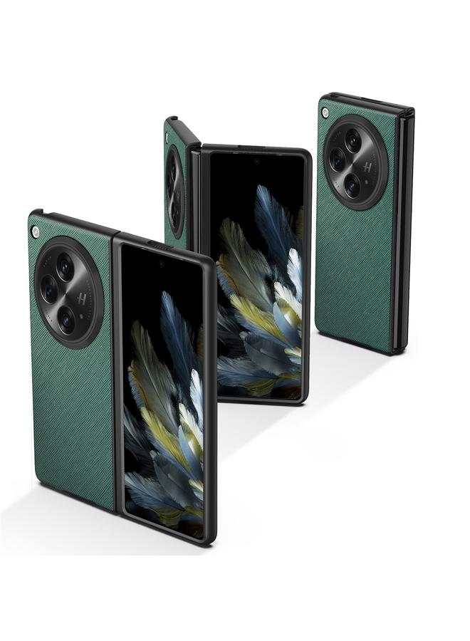 اس-توب جراب هاتف OPPO Find N3 مصنوع من الجلد المحبب المتقاطع ومضاد للصدمات - Image 2