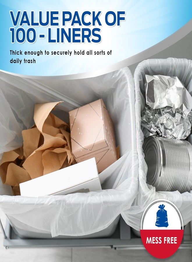 PAMI 13-Gallon Tall Garbage Bags [130-Pack, White] With Twist Ties - Unscented, Odor-Control Trash Can Liners - Strong Multipurpose Plastic Trash Bags For Kitchen, Bathroom, Office - Image 3