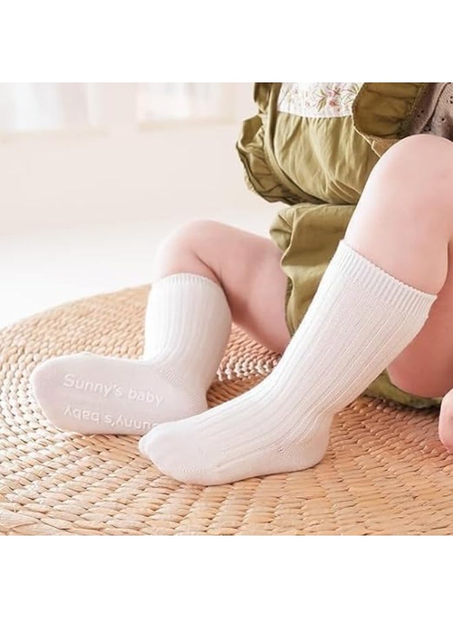 6 Pairs Baby Girls Knee High Socks, Toddler Bow Mesh Breathable Dress Socks - Image 4