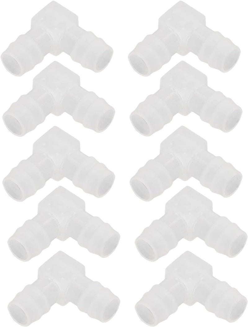 Rv 90 Degree Water Hose Elbow, 90° Elbow Bend PP L Pipe Connector 10Pcs Plastic Hose Joint for Aquarium Laboratory (14mm / 0.55in) - Image 5