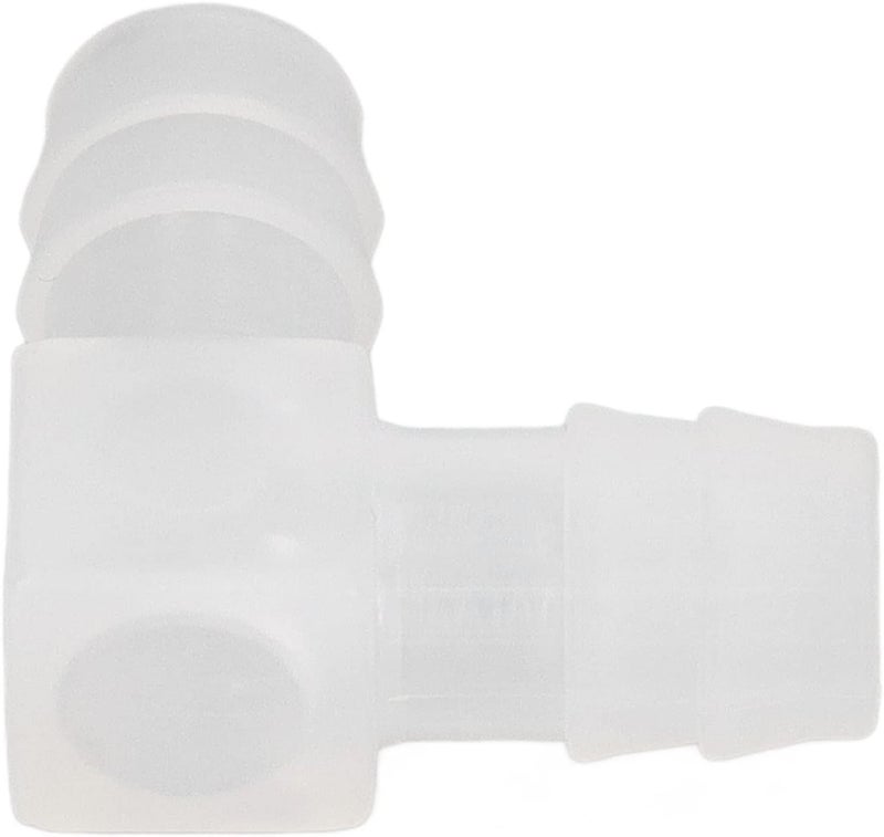 Rv 90 Degree Water Hose Elbow, 90° Elbow Bend PP L Pipe Connector 10Pcs Plastic Hose Joint for Aquarium Laboratory (14mm / 0.55in) - Image 2