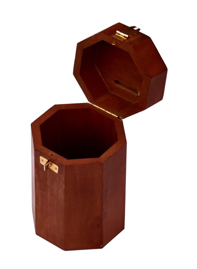 Timber Revival Co Wooden Money Box with Lock | Handmade Coin Bank, Piggy Bank for Kids, Donation Box, Wooden Gulak, Antique Money Box, Savings Box by Timber Revival Co.® - Image 5