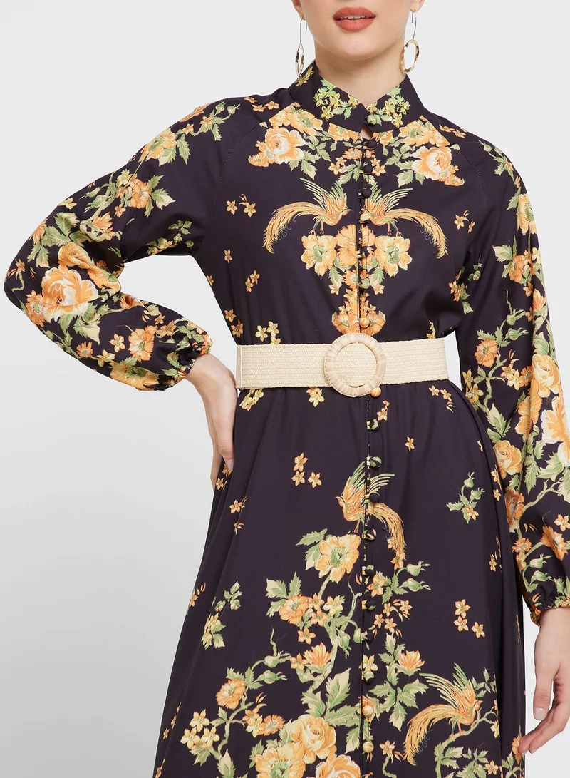 Khizana Floral Printed Dress