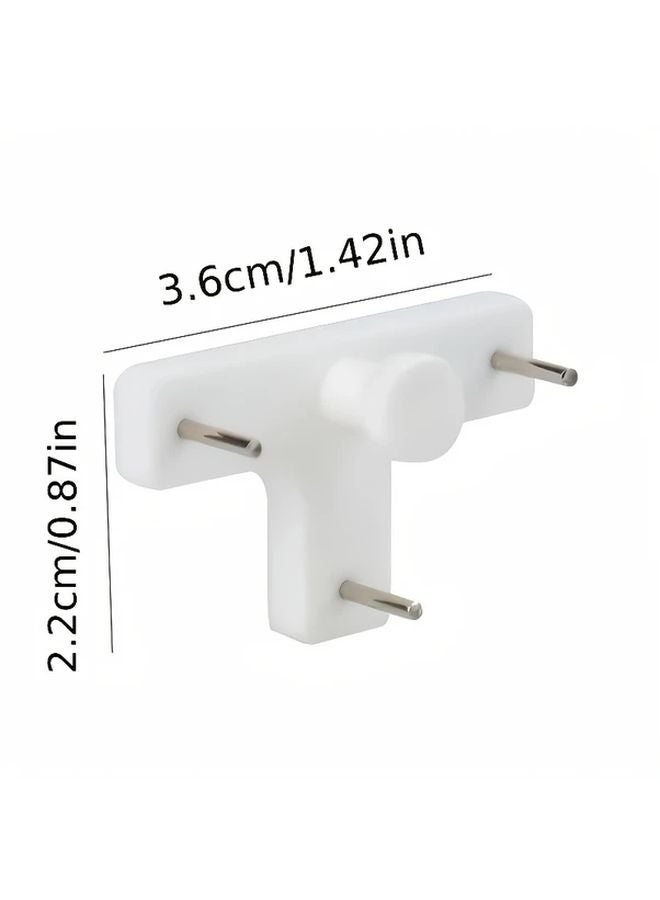 50pcs T Shaped Traceless Nails Photo Frame Card Slot Plastic Wall Hanging Hooks - Image 5