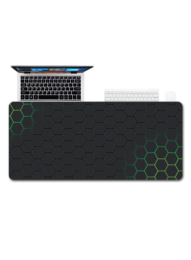 Loquat Honeycomb Pattern Exclusive For Esports Games Gaming Mouse Pad Extended Large Mat Desk Pad Stitched Edges Mousepad Long Mouse Pad And Non-Slip Rubber Base Mice Pad 900X400X3mm - Image 1