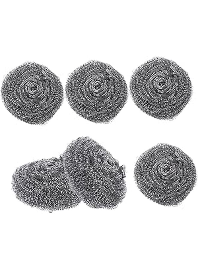6 Pack Stainless Steel Scrubber Balls for Pots Pans Grilling and Dish Cleaning - Image 1
