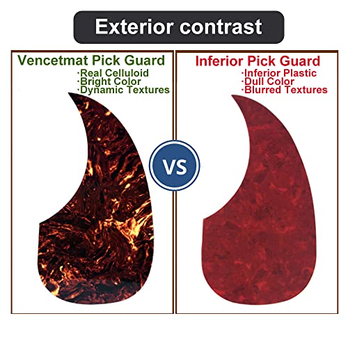 Vencetmat Acoustic Guitar Pickguard fit for Martin-Tortoise Brown - Image 5
