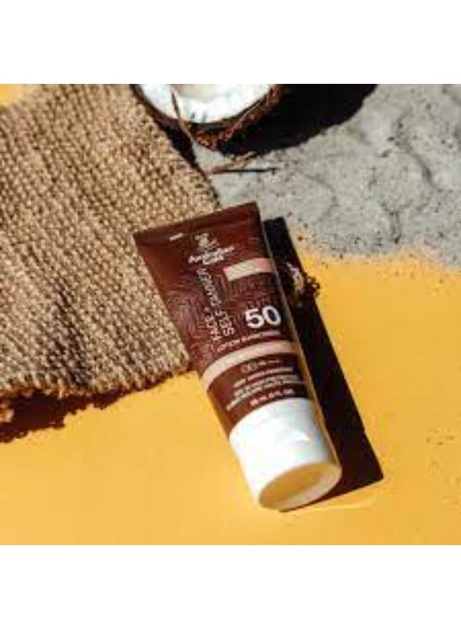 أوسترليان جولد كريم تسمير الوجه الذهبي الأسترالي بعامل حماية من الشمس 50، 88 مل - Image 3