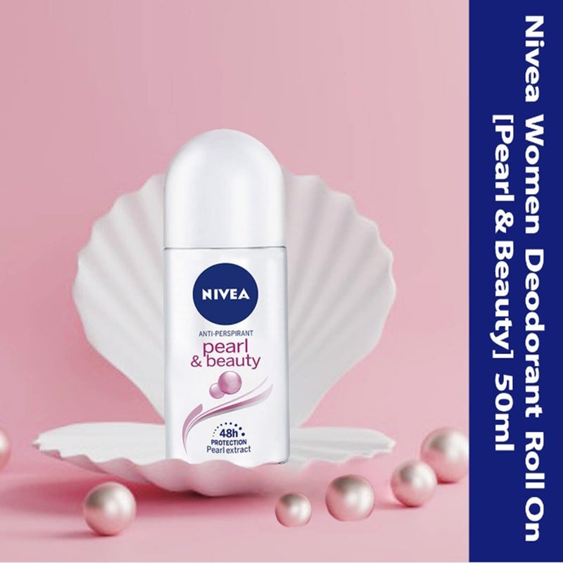 Nivea Women Deodorant Roll On Pearl & Beauty Pack of 3 | 50ml (1.69 fl oz) - Image 5