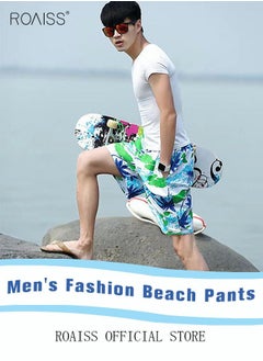 Men's Beachwear Quick Dry Beach Pants Swimming Trunks Leaves Pattern Thin Five-point Casual Pants Sports Running Boxer Swim Shorts Swimsuit Summer Multicolor - pzsku/ZAE8D5403F22E5A66CCE0Z/45/_/1671100142/c2249fbb-3ae1-419e-8a86-8512b75a7603