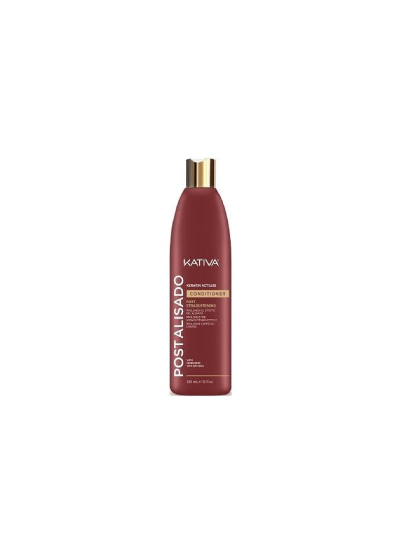 Kativa Keratin Actiliss Post Straightening Conditioner 355ml - Image 2