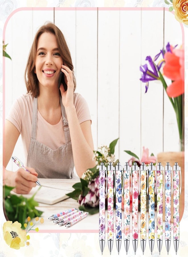 تيكيونايت أقلام حبر جاف مزينة بالزهور من تيك يونايت، 30 قلمًا، مثالية لحفلات أعياد الميلاد، للنساء، حبر أسود 1.00 مم، رأس رفيع، كتابة سلسة، مناسبة للكتابة اليومية، لوازم مكتبية - Image 4