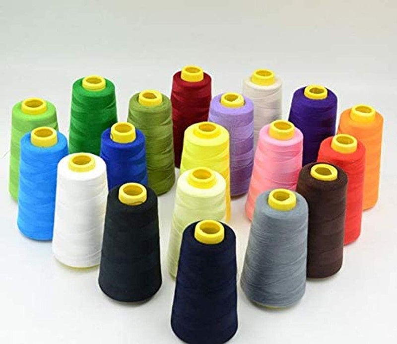 DIY Crafts Diy Crafts 17850 3000 Yards Overlocking Sewing Machine Industrial Polyester Thread Metre Cones, Pack of 2 Cones (Purple)  - Image 5