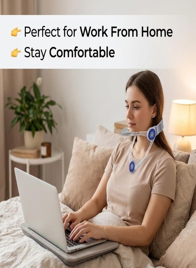 Gyanadh 360° Adjustable Neck Support Brace with Chin Forehead Strap Cervical Collar for Neck Pain Relief Posture Correction Spine Support Lightweight Ergonomic Design for Daily Use - Image 4